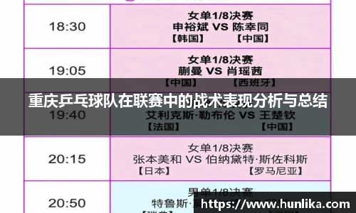 重庆乒乓球队在联赛中的战术表现分析与总结